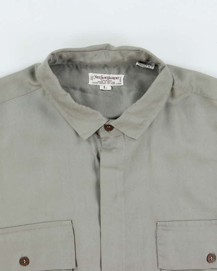 Vintage 1980s Yves Saint Laurent Long Sleeve Shirt - L