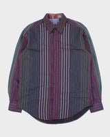 Vintage Y2K 00s Robert Graham Striped Long Sleeve Shirt - M