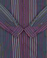 Vintage Y2K 00s Robert Graham Striped Long Sleeve Shirt - M