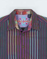 Vintage Y2K 00s Robert Graham Striped Long Sleeve Shirt - M