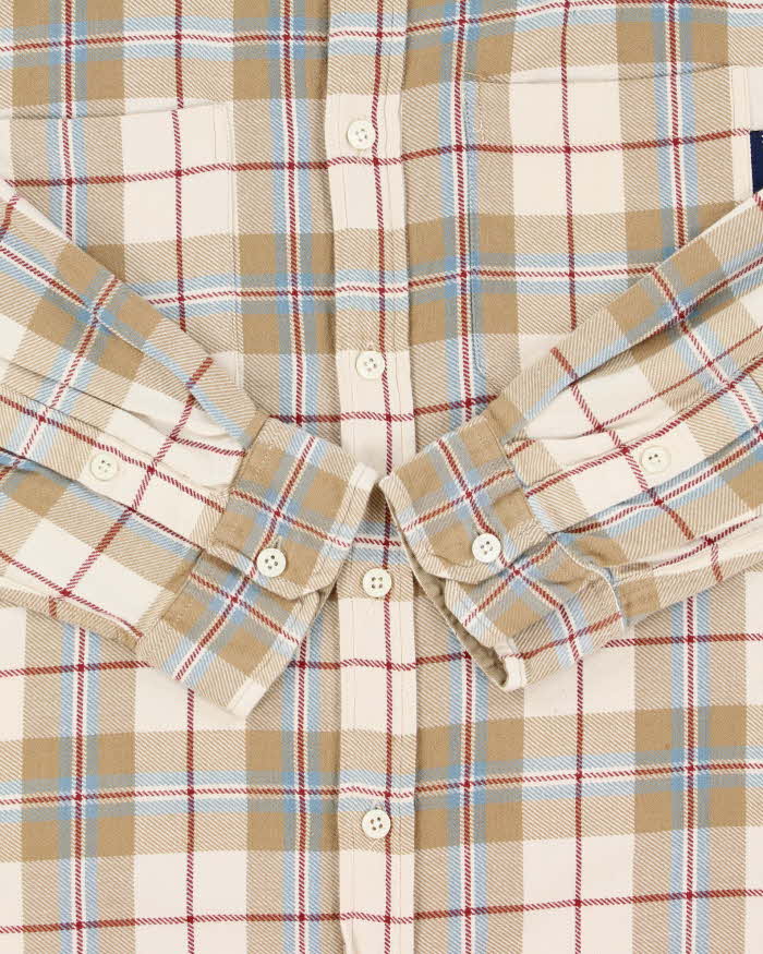 Vintage 1990s Stussy Plaid Long Sleeve Flannel Shirt - XL