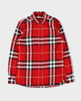 Vintage Y2K 00s Burberry Brit Novacheck Long Sleeve Flannel Shirt - M