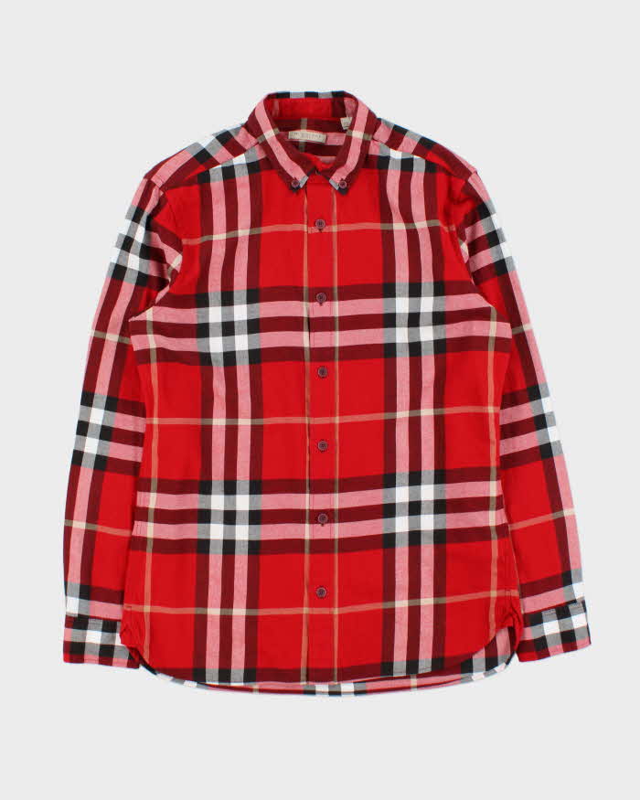 Vintage Y2K 00s Burberry Brit Novacheck Long Sleeve Flannel Shirt - M