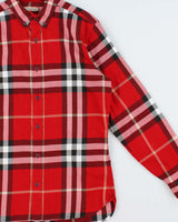 Vintage Y2K 00s Burberry Brit Novacheck Long Sleeve Flannel Shirt - M