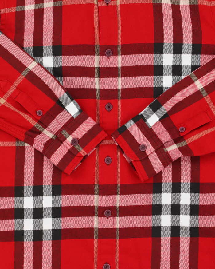 Vintage Y2K 00s Burberry Brit Novacheck Long Sleeve Flannel Shirt - M