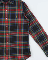 Vintage Polo Ralph Lauren Tartan Long Sleeve Flannel Shirt - M