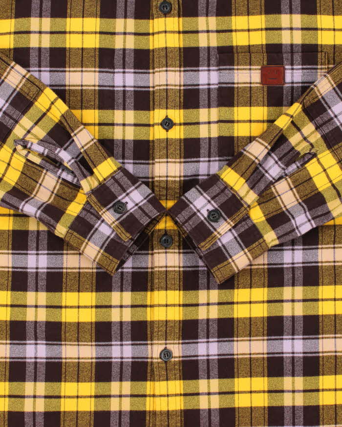 Vintage Acne Studios Face Heavyweight Long Sleeve Flannel Shirt - M