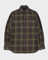 Tom Ford Plaid Cotton Western Long Sleeve Flannel Shirt - M