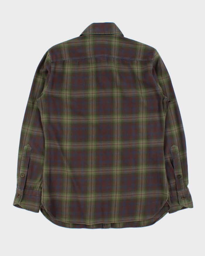 Tom Ford Plaid Cotton Western Long Sleeve Flannel Shirt - M