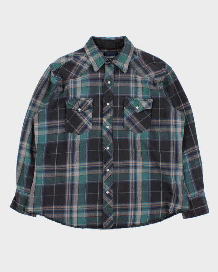 Vintage 90s Wrangler Heavyweight Flannel Shirt - XL