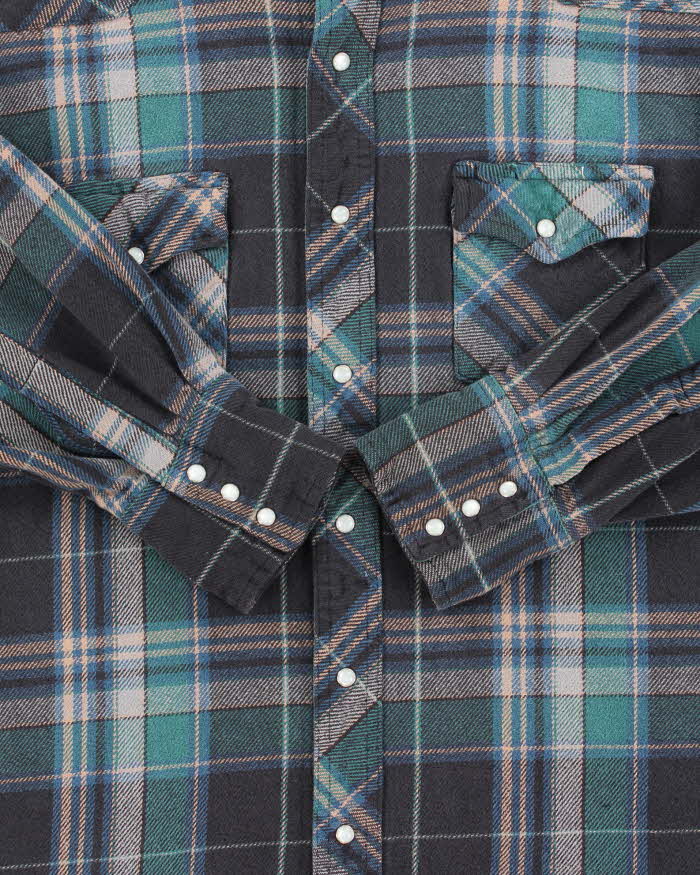 Vintage 90s Wrangler Heavyweight Flannel Shirt - XL