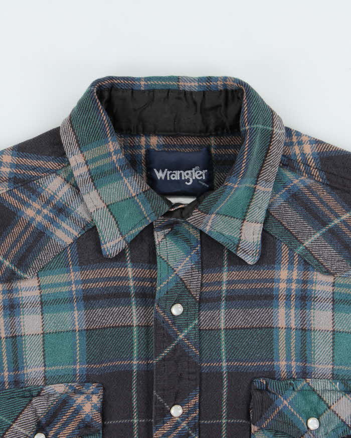 Vintage 90s Wrangler Heavyweight Flannel Shirt - XL