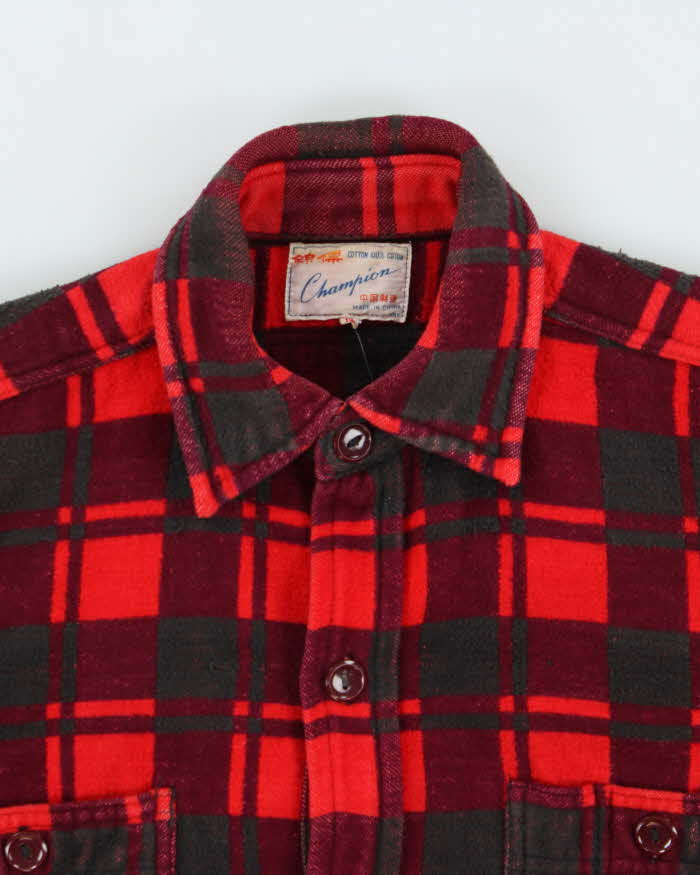 Vintage 60s Champion Heavyweight Flannel Shirt - M