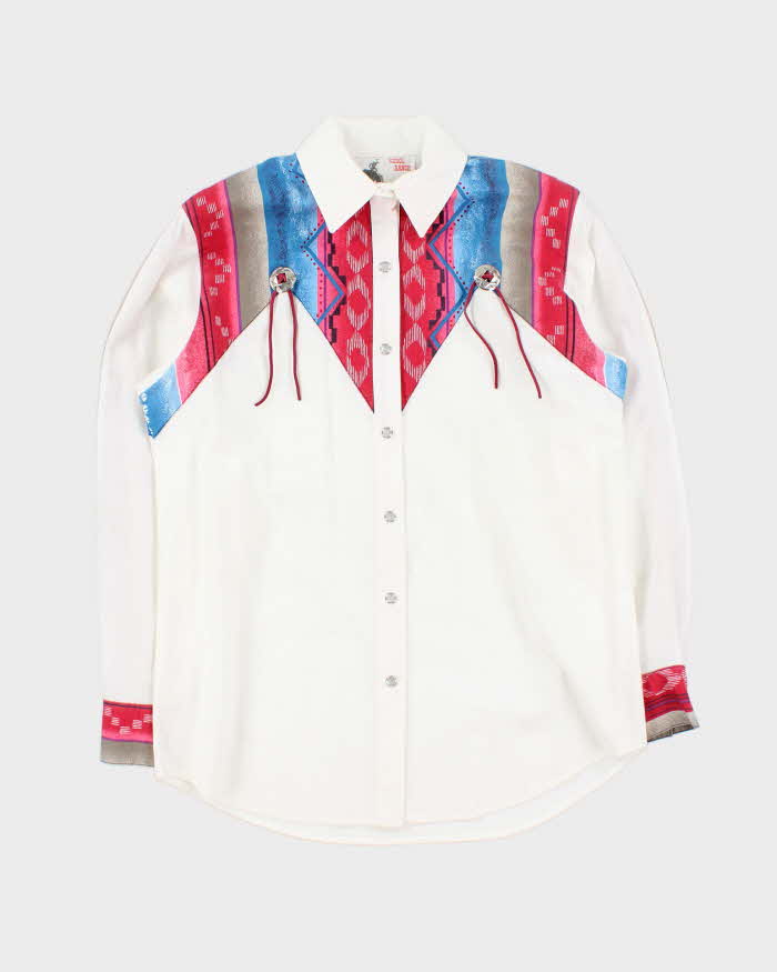 Vintage 80s Korol Ranch Snap Button Western Shirt - M