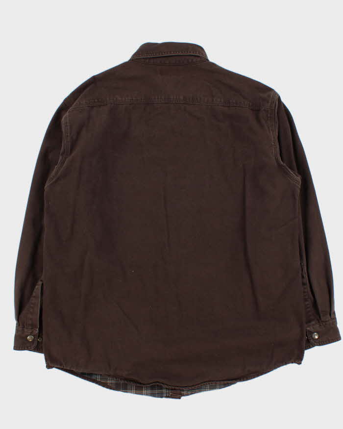 Vintage Carhartt Flannel Lined Heavyweight Workwear Over Shirt - L