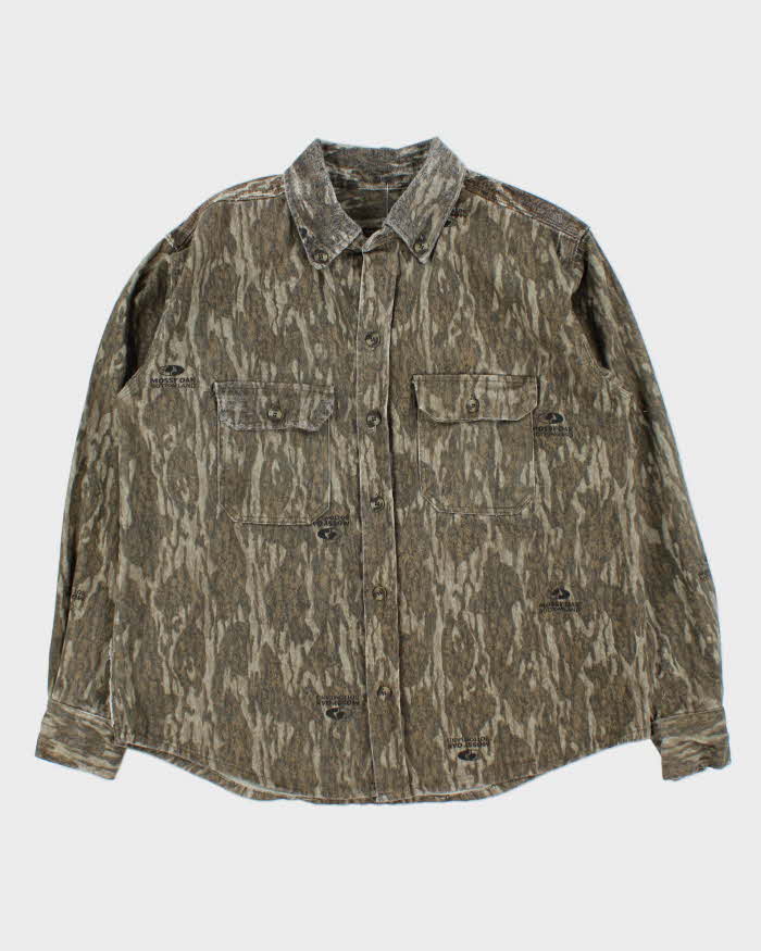 Vintage Mossy Oak Realtree Heavyweight Camouflage Long Sleeve Shirt - M