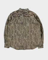 Vintage Mossy Oak Realtree Heavyweight Camouflage Long Sleeve Shirt - M
