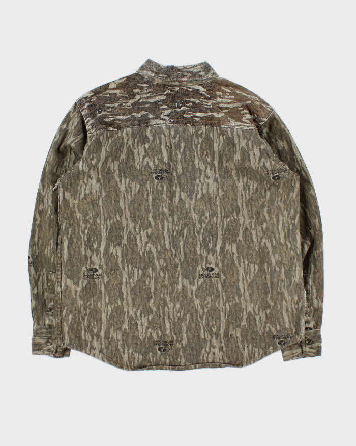 Vintage Mossy Oak Realtree Heavyweight Camouflage Long Sleeve Shirt - M