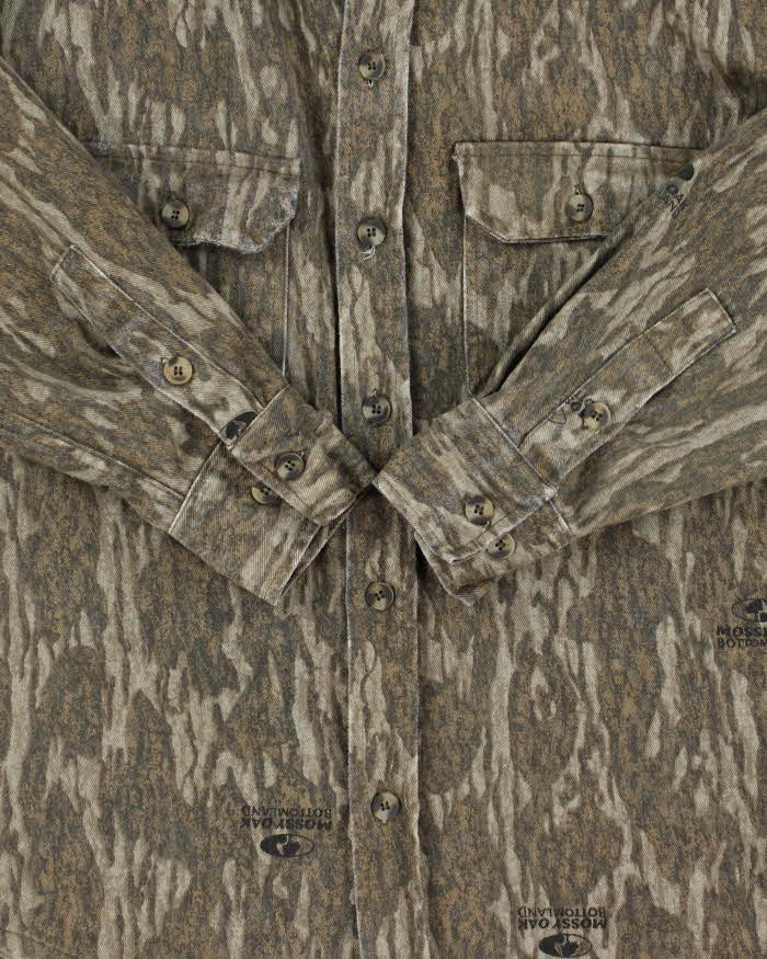 Vintage Mossy Oak Realtree Heavyweight Camouflage Long Sleeve Shirt - M