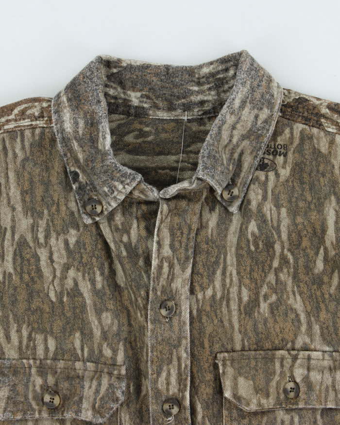 Vintage Mossy Oak Realtree Heavyweight Camouflage Long Sleeve Shirt - M