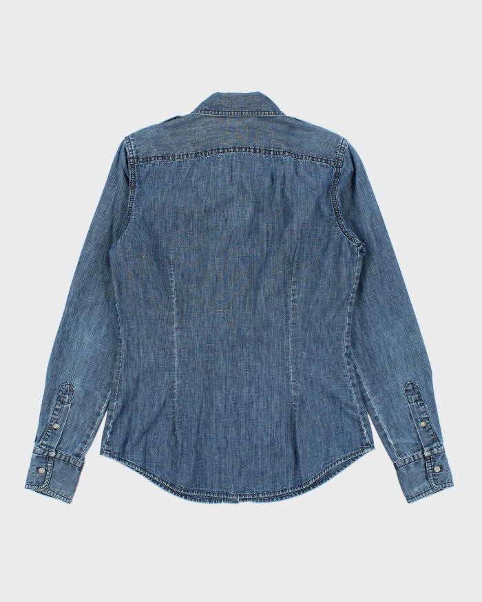 Vintage Y2K 00s Lauren Ralph Lauren Long Sleeve Denim Shirt - S