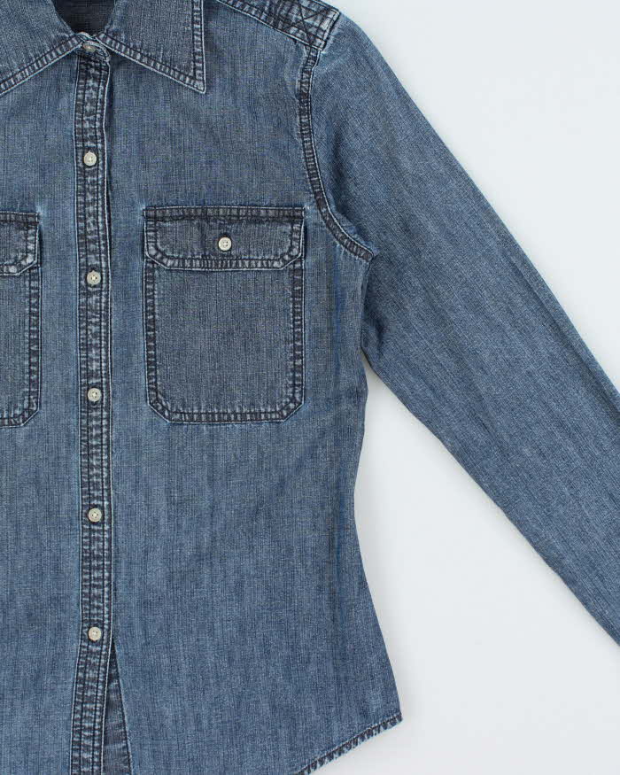 Vintage Y2K 00s Lauren Ralph Lauren Long Sleeve Denim Shirt - S