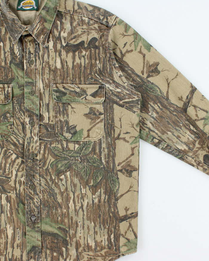 Vintage Cabelas Realtree Heavyweight Camouflage Shirt - L