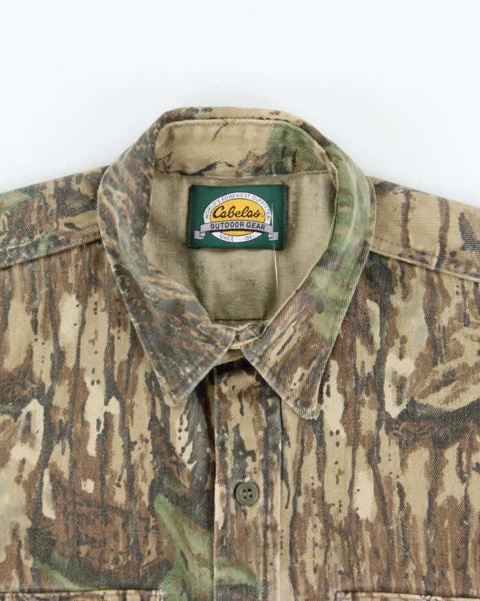 Vintage Cabelas Realtree Heavyweight Camouflage Shirt - L