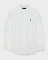 Vintage Ralph Lauren Oversized Linen Shirt - XL