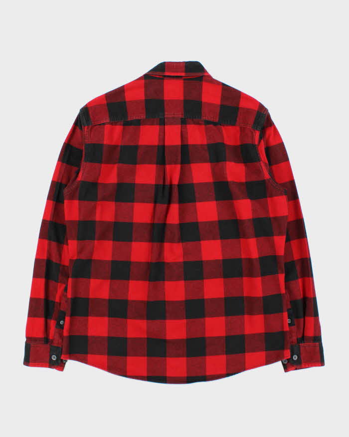 Vintage Eddie Bauer Buffalo Plaid Classic Fit Long Sleeve Flannel Shirt - M