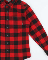 Vintage Eddie Bauer Buffalo Plaid Classic Fit Long Sleeve Flannel Shirt - M