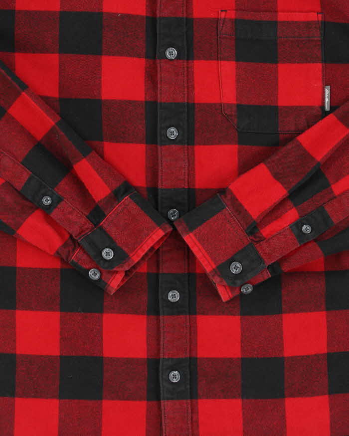Vintage Eddie Bauer Buffalo Plaid Classic Fit Long Sleeve Flannel Shirt - M