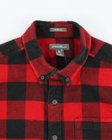 Vintage Eddie Bauer Buffalo Plaid Classic Fit Long Sleeve Flannel Shirt - M