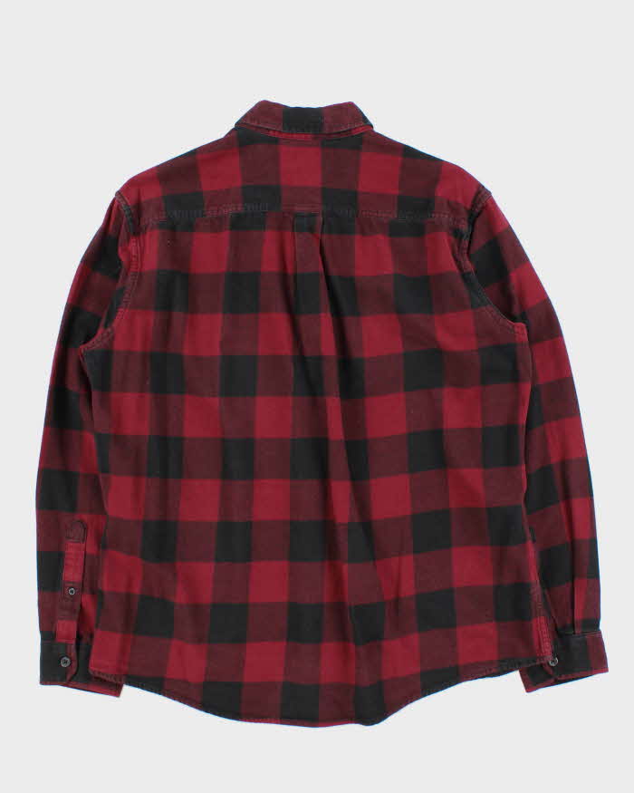 Vintage Eddie Bauer Buffalo Plaid Classic Fit Long Sleeve Flannel Shirt - L