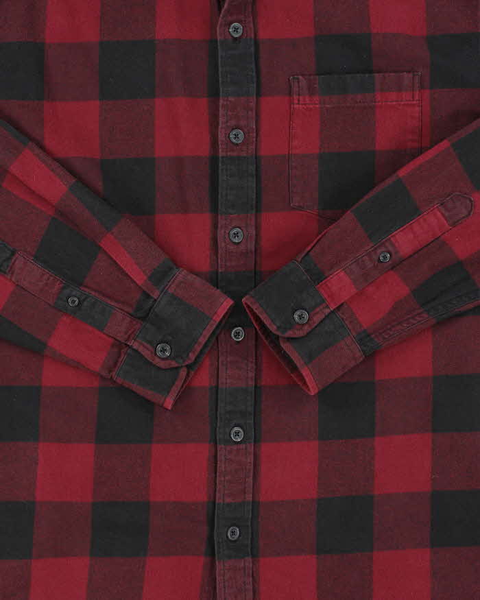 Vintage Eddie Bauer Buffalo Plaid Classic Fit Long Sleeve Flannel Shirt - L