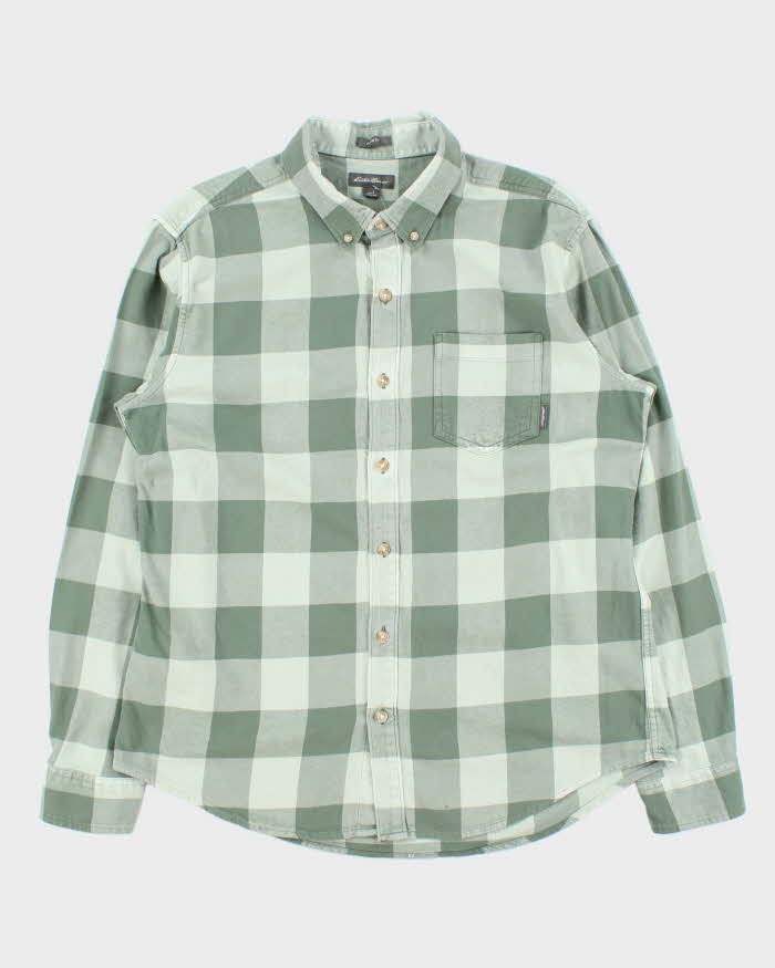 Vintage Eddie Bauer Buffalo Plaid Classic Fit Long Sleeve Flannel Shirt - L