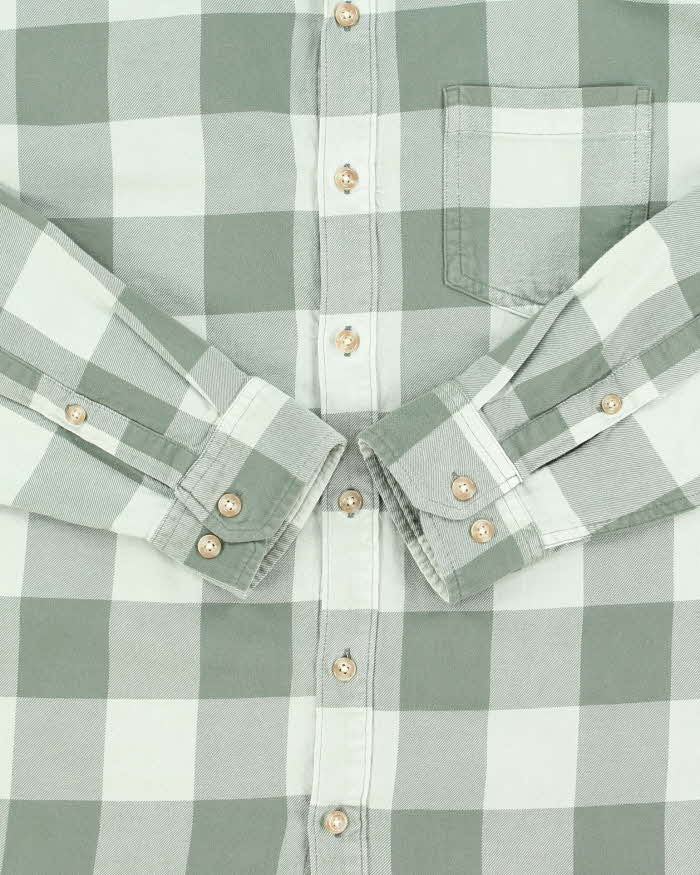 Vintage Eddie Bauer Buffalo Plaid Classic Fit Long Sleeve Flannel Shirt - L