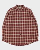 Vintage L.L.Bean Plaid Traditional Fit Long Sleeve Flannel Shirt - L