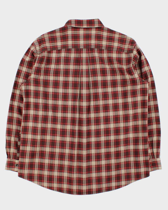 Vintage L.L.Bean Plaid Traditional Fit Long Sleeve Flannel Shirt - L