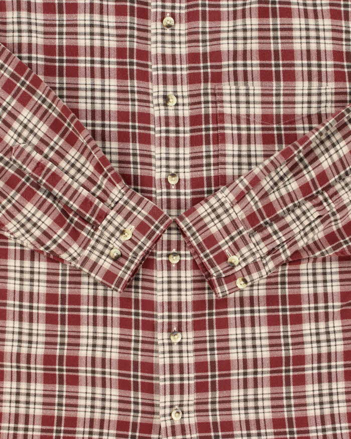 Vintage 00s L.L.Bean Plaid Long Sleeve Flannel Shirt - M