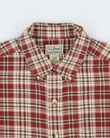 Vintage 00s L.L.Bean Plaid Long Sleeve Flannel Shirt - M