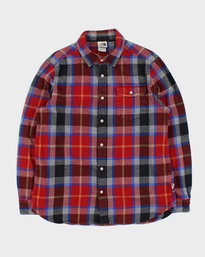 Vintage The North Face Heavyweight Plaid Long Sleeve Flannel Shirt - L