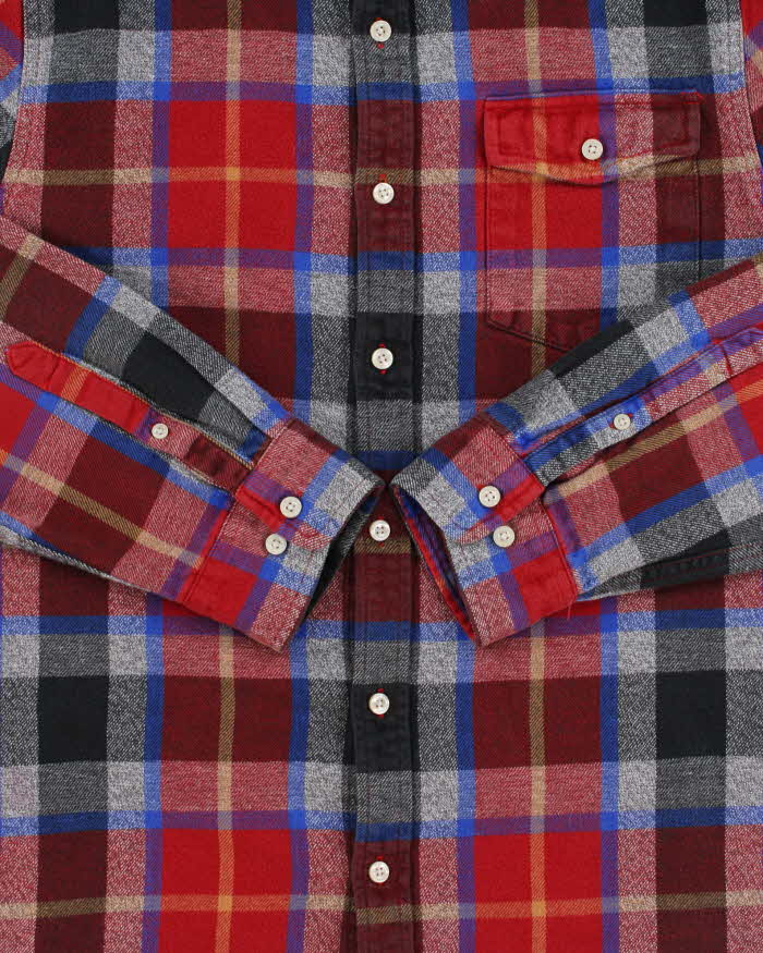 Vintage The North Face Heavyweight Plaid Long Sleeve Flannel Shirt - L