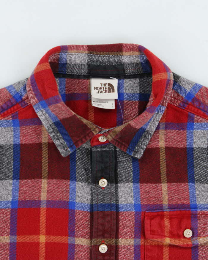 Vintage The North Face Heavyweight Plaid Long Sleeve Flannel Shirt - L