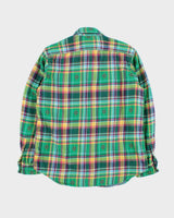 Vintage Polo Ralph Lauren Plaid Navajo Heavyweight Long Sleeve Flannel Shirt - M