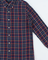 Vintage Polo Ralph Lauren Plaid Classic Fit Long Sleeve Flannel Shirt - M