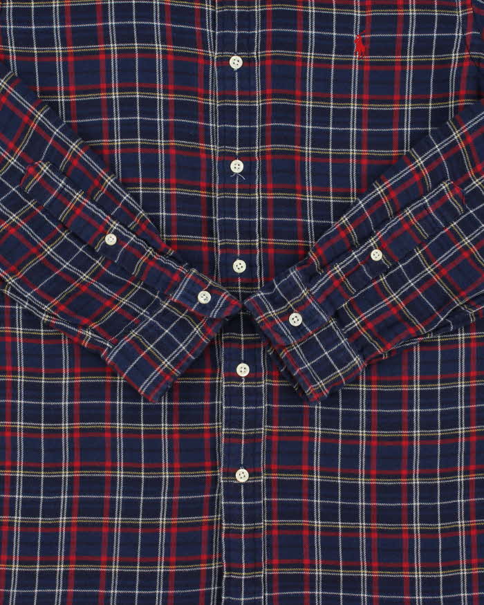 Vintage Polo Ralph Lauren Plaid Classic Fit Long Sleeve Flannel Shirt - M
