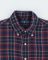 Vintage Polo Ralph Lauren Plaid Classic Fit Long Sleeve Flannel Shirt - M