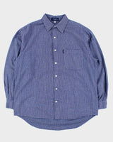 Vintage 1990s Guess Jeans Checked Long Sleeve Flannel Shirt - L