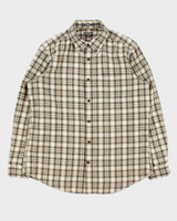 Vintage Eddie Bauer Plaid Relaxed Fit Long Sleeve Flannel Shirt - M
